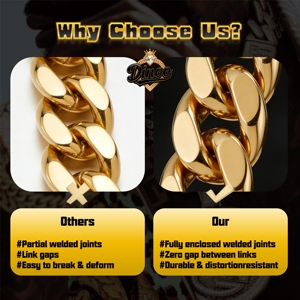 Insuperable Cadena Cubana de Lujo para Calle, Estilo Hip Hop, con Incrustaciones de Moissanita VVS Miami Baguette de 10mm, en Plata de Ley 925 - Product Image 5