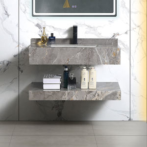 Hotel-Keramik-Sanitärware Waschbecken Modernes Design Rechteckiges Marmor-Stein-Badezimmer-Waschbecken - Product Image 4