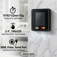 Terminal de point de vente Aurrency A250 avec lecteur de cartes, NFC, scanner QR et protocole MDB pour paiement en vente au détail et distribution automatique
