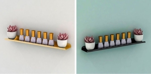 <b>Nail</b> Salon Shelf Rack <b>Wall</b> Mounted <b>Wall</b> Hanging Iron <b>Nail</b> Polish Storage Rack Gold <b>Nail</b> Polish Display Rack Display - Product Image 5