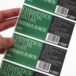 Cosméticos pegatinas adhesivas etiquetas código barras etiquetas de embalaje