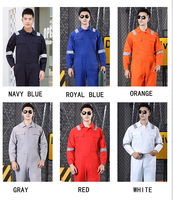 Travailleur technique d'atelier d'usine costume uniforme en pur coton logo personnalisé haute visibilité unisexe vêtements de travail uniforme de combinaison en coton