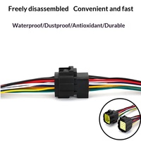 Conector de Cableado Automotriz Impermeable y Regulable de 1.8mm para 1/2/3/4/6/8/10/12/16 Pines (Material PVC/Cobre)
