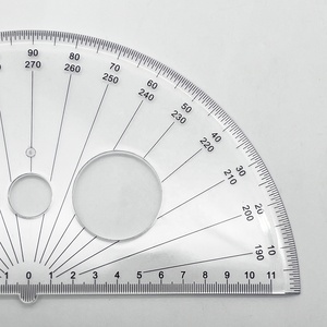 Chất Lượng Tốt Biểu Tượng Tùy Chỉnh 25Cm Lớn Thước Góc 180 Độ Nhựa Hình Bán Nguyệt Thước Góc Cho Các Trường Học Văn Phòng Phẩm Giáo Dục Công Cụ - Product Image 5