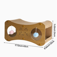 Lit-griffoir pour chat en carton ondulé double couche transfrontalier 2-en-1, très grande villa pour chat, résistant à l'usure et anti-déchirure