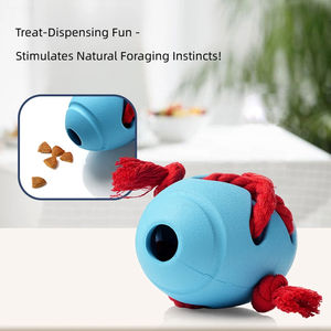 Juguete para perros con cuerda de tira y afloja-Dispensador interactivo de golosinas de goma natural para perros medianos Juego de escondite - Product Image 3