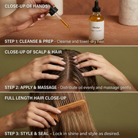 Sérum de croissance capillaire à l'huile de romarin et à la biotine - Traitement fortifiant du cuir chevelu avec parfum personnalisé unisexe pour tous les âges
