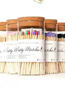 Wooden Glass Bottle Matches Match Sticks In Bulk Wholesale Colored Matches