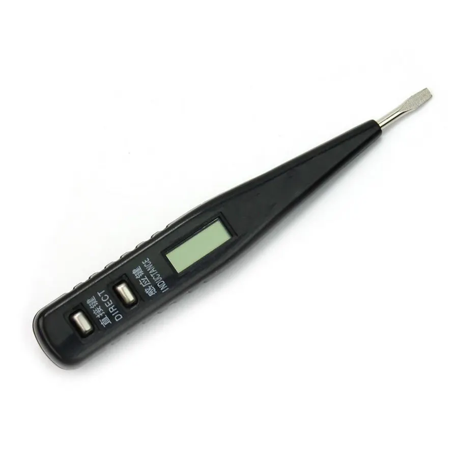 Multi-function LCD Display Testing Meter AC DC 12-250V Voltage Digital Electric Tester Detector Pen 13cm Home and Car Tester
