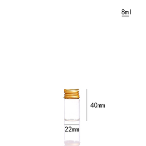 Botella de muestra de tubo de ensayo de vidrio de borosilicato personalizada con tapón de rosca de aluminio - Product Image 3