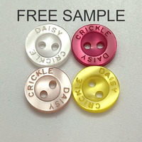 Botones de Resina Plástica de Color Personalizados con Logotipo de Marca Grabado con Láser para Camisas Polo/Ropa