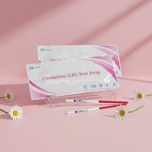 Nouvelles bandelettes de test d'<span class=keywords><strong>ovulation</strong></span> LH pour femmes, technologie à l'or colloïdal, commande en gros New Pleasure - Product Image 1