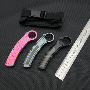 Cuchillos OTF para acampar al aire libre, fabricados en China. Venta al por mayor de fábrica. Herramienta en forma de donut con mango OEM. Se utiliza para cocinar al aire libre. - Product Image 1