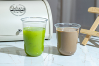 Gobelet en forme de U de 700 ml avec impression personnalisée, pour smoothies, jus, café glacé, avec paille et couvercle