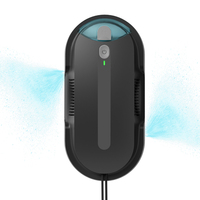 Kit de Robot Limpiacristales con Pulverizador y Diseño Telescópico, Motor Eléctrico sin Escobillas, Ecológico, Limpieza Automática sin Rayas