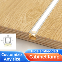 Détecteur de mouvement à fente moderne de 10mm Bande lumineuse LED sans soudure Garantie de 5 ans Dimmable Murale pour armoire de cuisine Armoire