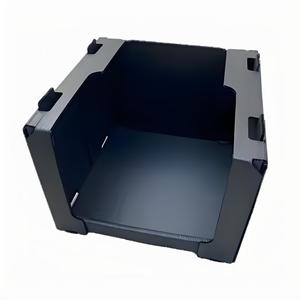 للبيع بالجملة من المصنع مستودع بلاستيك مموج مخصص من الورق المقوى عالي الجودة قابل للتكديس - Product Image 3