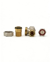 Raccord en T fileté mâle-femelle en laiton DN15 1/2" pour vanne de radiateur thermostatique, connecteur 3 voies pour chauffage central à eau haute pression