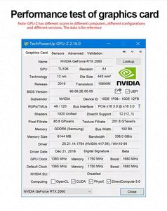 Nouvelle carte graphique de jeu GeForce 2060 RTX 6 Go d'origine avec refroidissement par ventilateur pour ordinateur de bureau en stock, vente en gros - Product Image 4