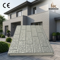 Kit de maison en panneaux SIP en acier ignifuge pour murs extérieurs et intérieurs, panneau sandwich EPS, design moderne écologique pour l'extérieur froid