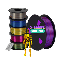 Filamen Printer 3D Silk PLA Dua Warna Otomatis 1KG 250g 1.75mm Bersertifikat CE Rosh Kelas A+ Garansi 6 Bulan