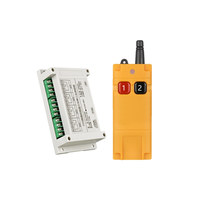 Télécommande industrielle sans fil 4 canaux pour interrupteur LED, relais 10A, étanche, code d'apprentissage, 300m, 4 boutons, AC 100-440V