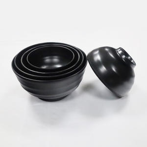 Vendita calda ristorante giapponese ciotole per servire in melamina 5.5 nero/6.5/7.5/8 pollici Noodle ciotole per zuppa di Ramen ciotole di qualità Premium - Product Image 1