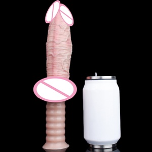 FAAK-G1157 Dildo de Doble Capa con Mango, Masajeador de Punto G de Silicona, Producto de Masturbación Anal, Juguetes Sexuales para Mujeres y Hombres, Herramientas de Coqueteo - Product Image 2