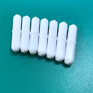 Laboratory Application OEM Custom Strong Field White PFTE Coating Stirrer Magnetic Smooth Mixer Stirring Bar Magnets For Lab
