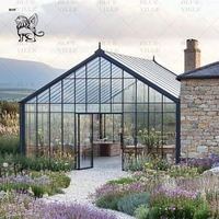 BLVE taille personnalisée moderne en fer forgé Sun Room Orangerie couleur blanche Gazebo Green House pavillon victorien