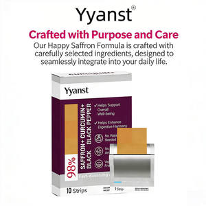 Complément alimentaire oral en bandes à dissolution rapide à base d'extraits naturels de safran pour la santé oculaire et l'immunité des adultes (OEM/ODM) - Product Image 2