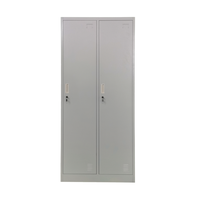 Casier en acier à 2 portes Armoire à vêtements en métal Rangement en fer Almirah Casiers Meubles de chambre à coucher