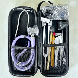 Stéthoscope en acier inoxydable de qualité médicale à double tête pour médecin, <span class=keywords><strong>infirmière</strong></span>, usage pédiatrique - Kit d'appareils médicaux de diagnostic professionnels - Product Image 2