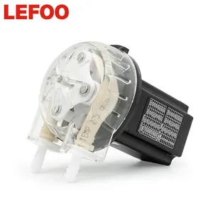 LEFOO 12V 24V DC卸売価格飲料水分配用ステッパーモーター付き高精度マイクロペリスタルティックポンプ