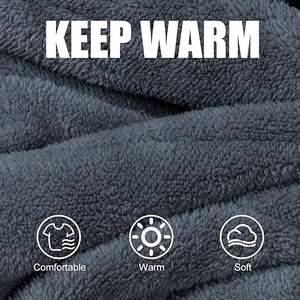 Jaket hoodie pria, jaket hoodie Kerja Keselamatan musim dingin reflektif visibilitas tinggi dengan lapisan kasmir - Product Image 4