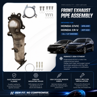 Nouveau convertisseur catalytique avant pour Honda Civic 2016-21 CR-V 2017-21 1.5L *BB