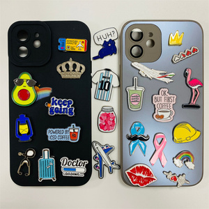 Pegatina 3D Rosa para Teléfono, Adhesivo Metálico Personalizado de Fábrica para Carcasa de Teléfono Móvil, Decoración de Uso Diario para Chicas - Product Image 3