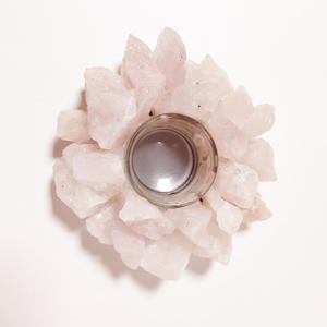 Decorazioni per la casa di cristallo all'ingrosso della decorazione di cerimonia nuziale del supporto di candela di forma del fiore di loto del mazzo di cristallo all'ingrosso - Product Image 3