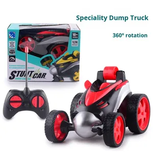 High-Speed Mini RC Stunt Car for Kids Double-Sided <strong>Remote</strong> Control Battery Flip Rotation 360 Rolling Drift Twist Swing Action - Product Image 3