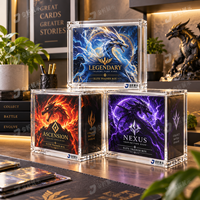 Boîte en acrylique personnalisée, écologique, résistante aux UV, avec aimants, Booster Box Etb Acrylic