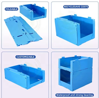 Bacs de rangement creux en PP personnalisés, étanches, écologiques, empilables, pliables, en plastique, matériaux recyclés, longue durée