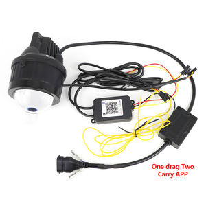 โคมไฟโปรเจคเตอร์ LED แบบ Bi ไฟตัดหมอก LED RGB 3.0สำหรับ Toyota VW <span class=keywords><strong>Jetta</strong></span> H11ไฟตัดหมอกขับรถด้วยลำแสงต่ำสามสีพร้อมแอป RGB - Product Image 4