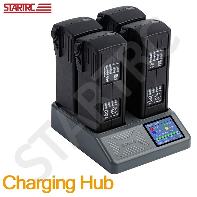 STARTRC New 4 Ports Intelligent Flight Drone Charging Base Battery Charging Hub Station for DJI Mavic 3 Pro Drones Accessories
