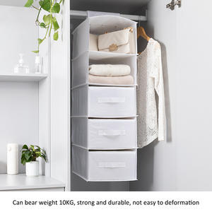 <span class=keywords><strong>Tiroir</strong></span> <span class=keywords><strong>suspendu</strong></span> multicouche Sac de rangement <span class=keywords><strong>suspendu</strong></span> Lavable Tissu Oxford Armoire Vêtements <span class=keywords><strong>Tiroir</strong></span> de rangement Tissu Supports suspendus - Product Image 4