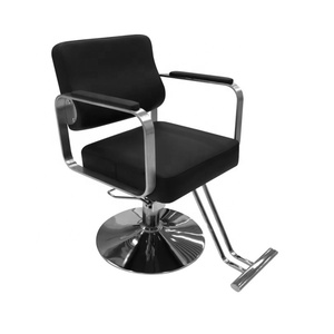 Silla moderna de salón de belleza para mujer, asiento dorado para salón de belleza, maquillaje, peluquero, LC298