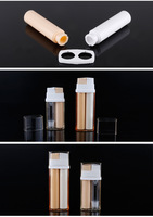 Échantillons gratuits 10ml 15ml 20ml 30ml Tube à double paroi Cosmétique Plastique PETG Acrylique Pompe Essence Lotion Bouteille sous vide