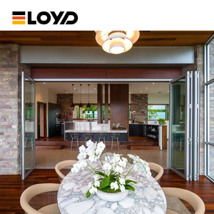 Hot Bán Mỹ Phong Cách Ban Công <span class=keywords><strong>Accordion</strong></span> Nhôm Gấp Cửa Patio Cách Âm Gấp Cửa - Product Image 3