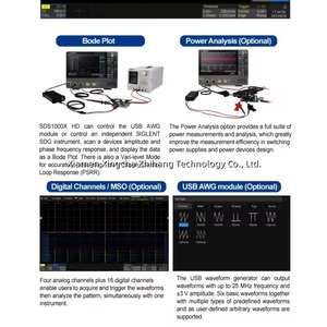 Oscilloscope numérique Siglent SDS1074X HD 4 canaux 200 MHz 12 bits, fréquence d'échantillonnage 2GSa/s, écran tactile capacitif 10,1 pouces - Product Image 5
