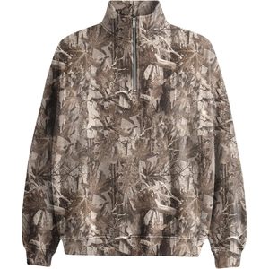 FOXA Mens Camo Quarter Zip Pullover Fleece Sweatshirt Moisture Wicking Hunting Wear - Product Image 5