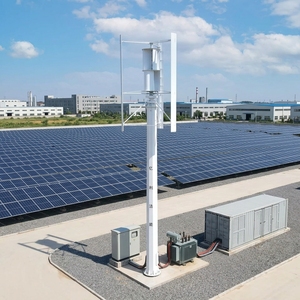 Aerogenerador de Eje Vertical con Aspas de Aluminio, Generador Eólico Vertical con Controlador y - Product Image 2